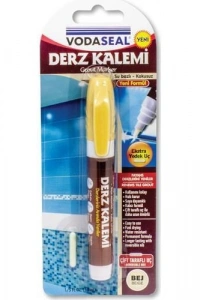 Vodaseal Çift Uçlu Su Bazlı Kokusuz Kalıcı Derz Kalemi Bej