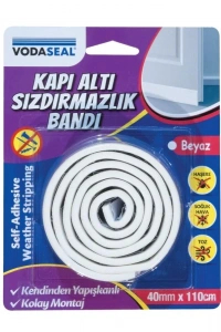 Vodaseal Kapı Altı Sızdırmazlık Bandı 40 mm 110 cm Beyaz