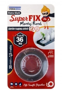 Vodaseal Superfix Çift Taraflı Montaj Bandı 20 mm x 1,5 Metre