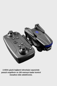 Wi-Fi Bağlantılı 4K Drone Katlanabilir ve 360° Takla Özellikli