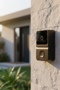 WiFi Akıllı Kapı Zili 85 Derece Geniş Açı Android iOS Uyumlu