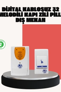 Wireless Kapı Zili Pratik ve Zahmetsiz Günlük Kullanım