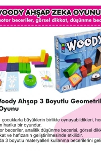 Woody Ahşap 3 Boyutlu Geometrik Zeka Oyunu