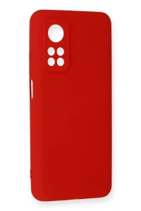 Xiaomi Mi 10T Kılıf Nano içi Kadife Silikon - Kırmızı