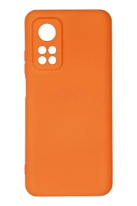 Xiaomi Mi 10T Kılıf Nano içi Kadife Silikon - Turuncu
