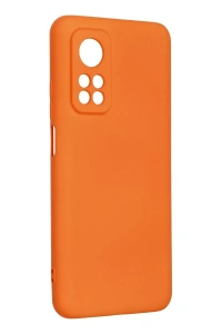 Xiaomi Mi 10T Kılıf Nano içi Kadife Silikon - Turuncu