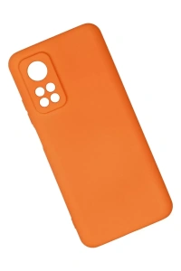 Xiaomi Mi 10T Kılıf Nano içi Kadife Silikon - Turuncu