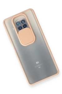 Xiaomi Mi 10T Lite Kılıf Palm Buzlu Kamera Sürgülü Silikon - Pembe