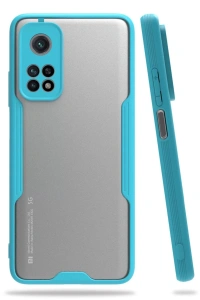 Xiaomi Mi 10T Pro Kılıf Platin Silikon - Mavi