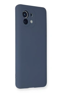 Xiaomi Mi 11 Kılıf Nano içi Kadife Silikon - Gri