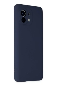 Xiaomi Mi 11 Kılıf Nano içi Kadife Silikon - Lacivert