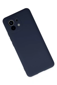 Xiaomi Mi 11 Kılıf Nano içi Kadife Silikon - Lacivert