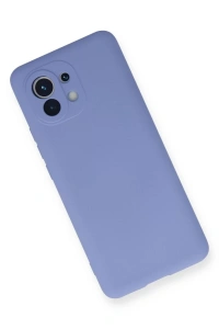 Xiaomi Mi 11 Kılıf Nano içi Kadife Silikon - Lila