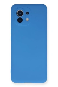 Xiaomi Mi 11 Kılıf Nano içi Kadife Silikon - Mavi