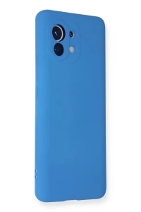 Xiaomi Mi 11 Kılıf Nano içi Kadife Silikon - Mavi