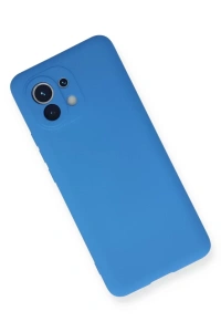 Xiaomi Mi 11 Kılıf Nano içi Kadife Silikon - Mavi