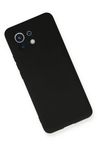 Xiaomi Mi 11 Kılıf Nano içi Kadife Silikon - Siyah