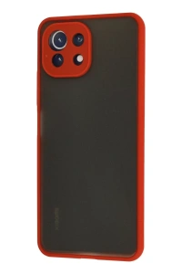 Xiaomi Mİ 11 Lite Kılıf Montreal Silikon Kapak - Kırmızı