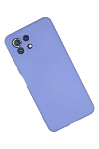 Xiaomi Mİ 11 Lite Kılıf Nano içi Kadife Silikon - Lila