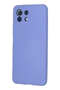 Xiaomi Mİ 11 Lite Kılıf Nano içi Kadife Silikon - Lila