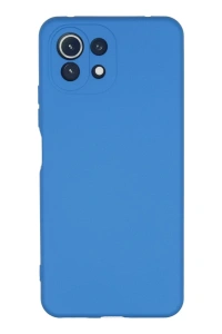 Xiaomi Mİ 11 Lite Kılıf Nano içi Kadife Silikon - Mavi
