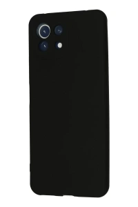 Xiaomi Mİ 11 Lite Kılıf Nano içi Kadife Silikon - Siyah