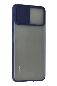 Xiaomi Mİ 11 Lite Kılıf Palm Buzlu Kamera Sürgülü Silikon - Lacivert