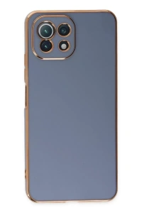 Xiaomi Mİ 11 Lite Kılıf Volet Silikon - Mavi