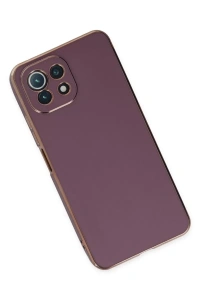 Xiaomi Mİ 11 Lite Kılıf Volet Silikon - Mor