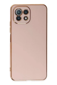 Xiaomi Mİ 11 Lite Kılıf Volet Silikon - Pembe