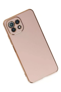 Xiaomi Mİ 11 Lite Kılıf Volet Silikon - Pembe