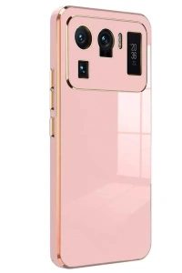 Xiaomi Mi 11 Ultra Kılıf Volet Silikon - Pembe