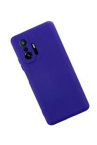 Xiaomi Mi 11T Pro Kılıf Nano içi Kadife Silikon - Mor