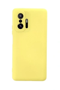Xiaomi Mi 11T Pro Kılıf Nano içi Kadife Silikon - Sarı