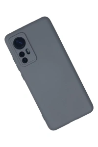 Xiaomi Mi 12 Kılıf Nano içi Kadife Silikon - Gri