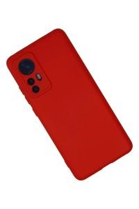 Xiaomi Mi 12 Kılıf Nano içi Kadife Silikon - Kırmızı