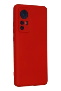 Xiaomi Mi 12 Kılıf Nano içi Kadife Silikon - Kırmızı
