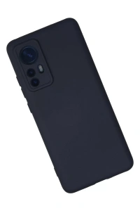 Xiaomi Mi 12 Kılıf Nano içi Kadife Silikon - Lacivert