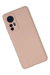 Xiaomi Mi 12 Kılıf Nano içi Kadife Silikon - Pudra