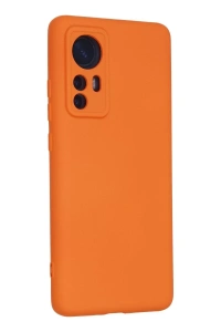 Xiaomi Mi 12 Kılıf Nano içi Kadife Silikon - Turuncu
