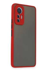 Xiaomi Mi 12 Lite Kılıf Montreal Silikon Kapak - Kırmızı