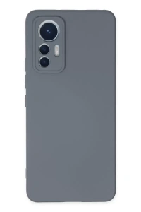 Xiaomi Mi 12 Lite Kılıf Nano içi Kadife Silikon - Gri