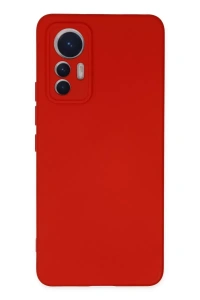 Xiaomi Mi 12 Lite Kılıf Nano içi Kadife Silikon - Kırmızı