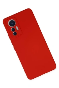 Xiaomi Mi 12 Lite Kılıf Nano içi Kadife Silikon - Kırmızı