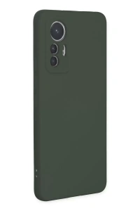 Xiaomi Mi 12 Lite Kılıf Nano içi Kadife Silikon - Koyu Yeşil