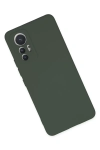 Xiaomi Mi 12 Lite Kılıf Nano içi Kadife Silikon - Koyu Yeşil