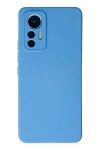 Xiaomi Mi 12 Lite Kılıf Nano içi Kadife Silikon - Mavi