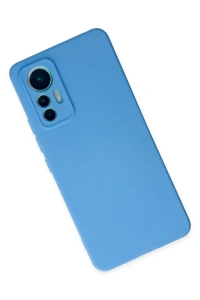 Xiaomi Mi 12 Lite Kılıf Nano içi Kadife Silikon - Mavi