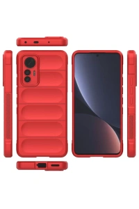 Xiaomi Mi 12 Lite Kılıf Optimum Silikon - Kırmızı