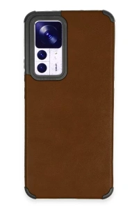 Xiaomi Mi 12T Kılıf Loop Deri Silikon - Kahverengi